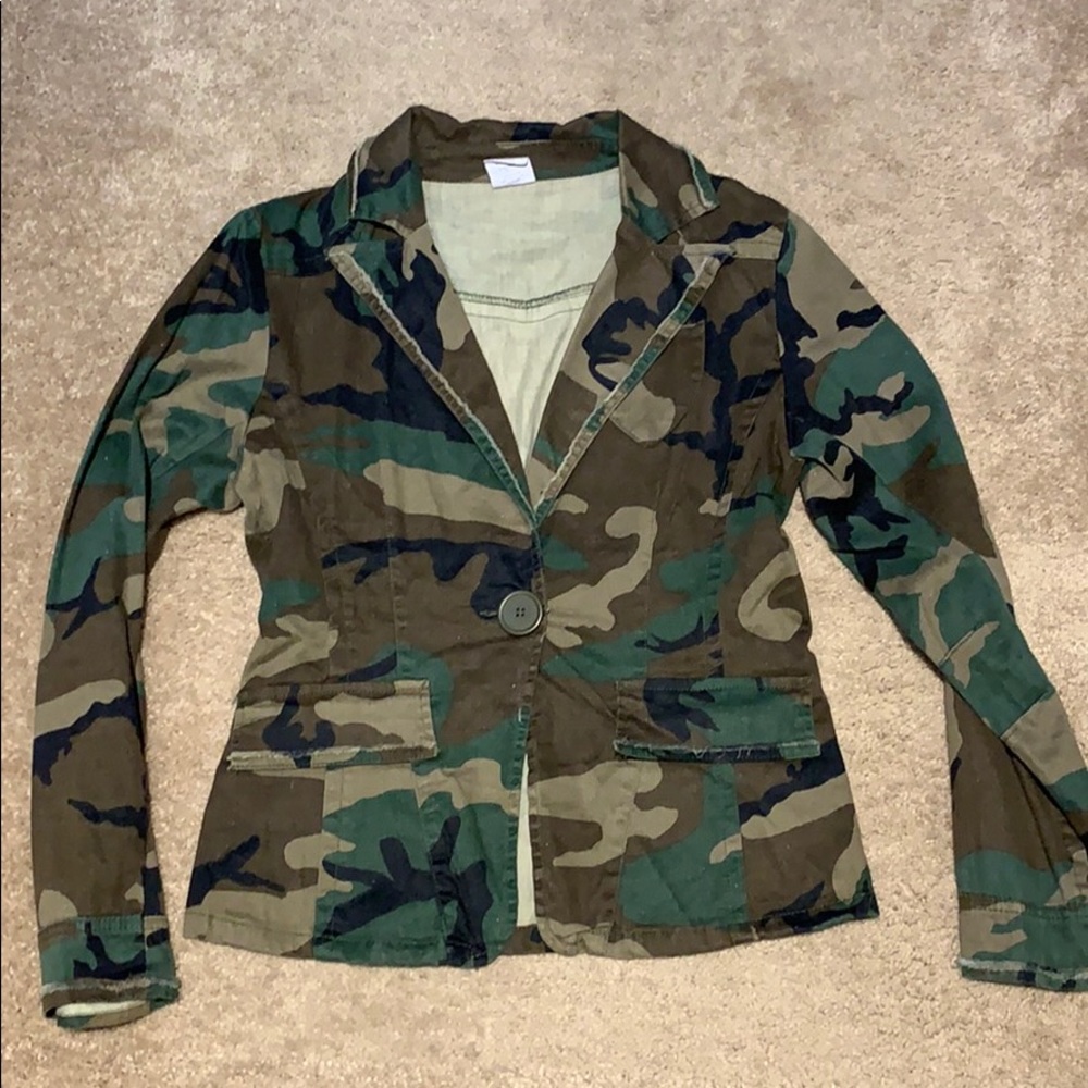 Women’s Faux Army Blazer Medium